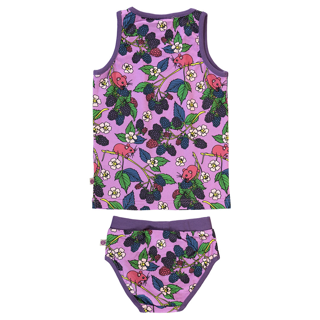 Unterwäsche-Set mit Brombeeren