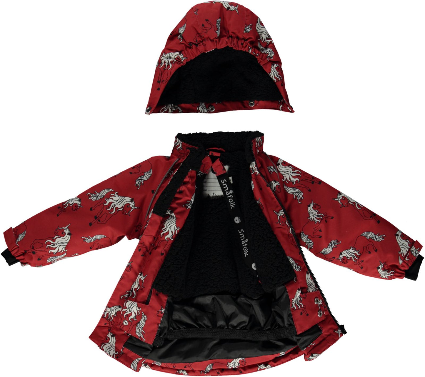 Winterjacke mit Einhörnern