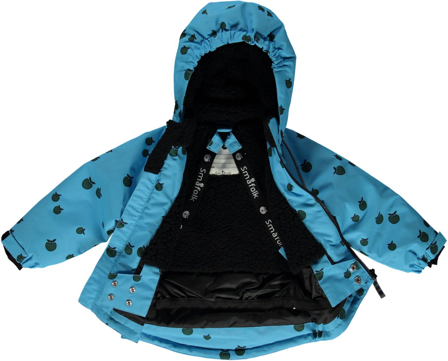 Winterjacke mit Äpfeln