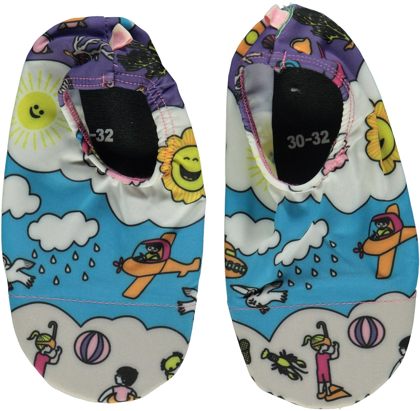 Badeschuhe für Kinder mit Sommerlandschaft
