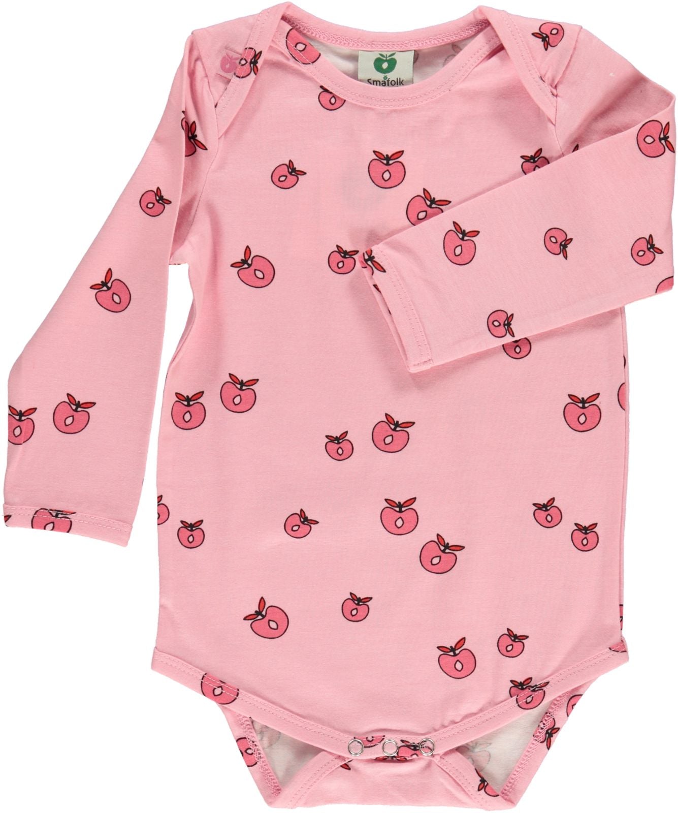 Langärmliger Baby Body mit Äpfel