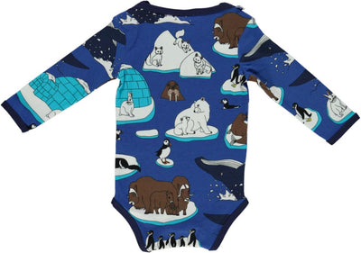 Langärmliger Baby Body mit Wintertiere