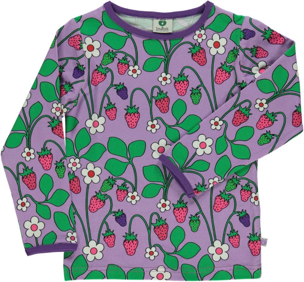 Langarmshirt mit Erdbeeren