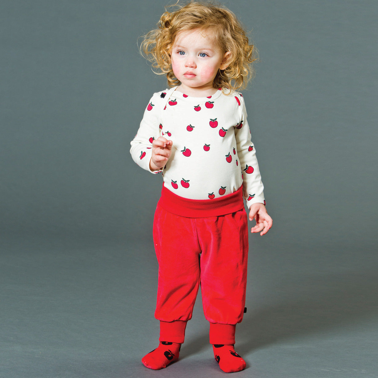 Samt Baby-Hose mit Gummibund