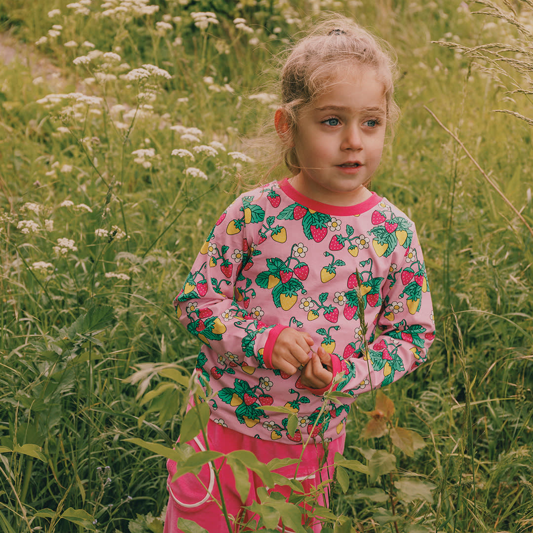 Elstar Langarmshirt mit Erdbeeren