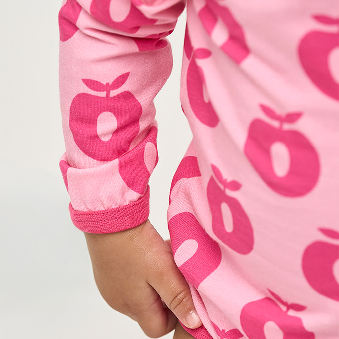 Elstar Langärmliger Baby Body mit Äpfeln