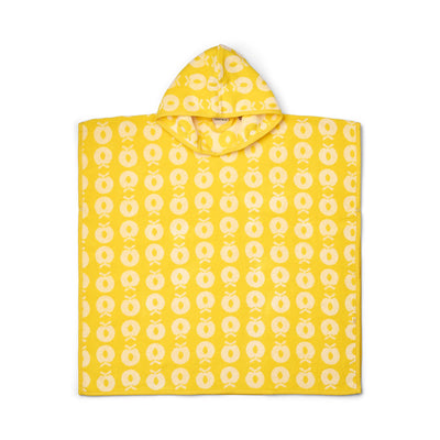 Badeponcho mit Äpfeln