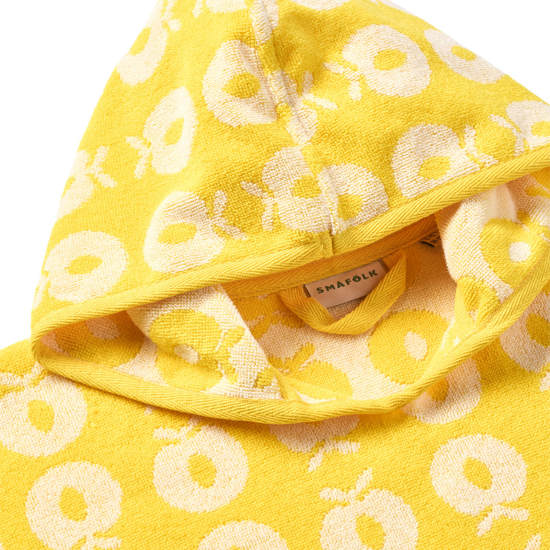 Badeponcho mit Äpfeln
