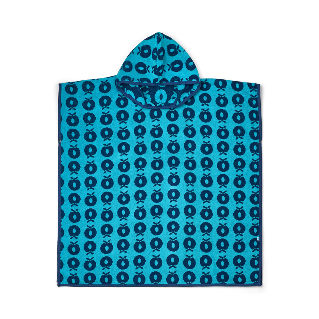 Badeponcho mit Äpfeln