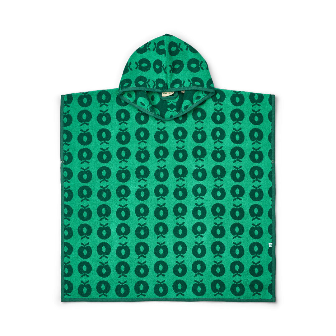 Badeponcho mit Äpfeln