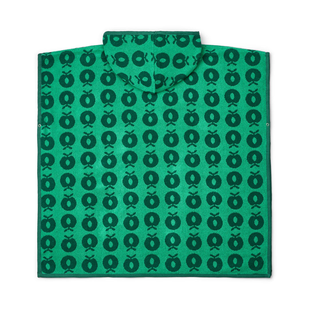 Badeponcho mit Äpfeln
