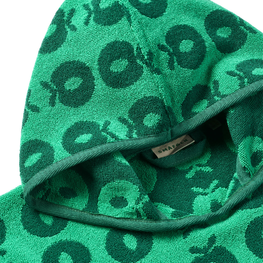 Badeponcho mit Äpfeln