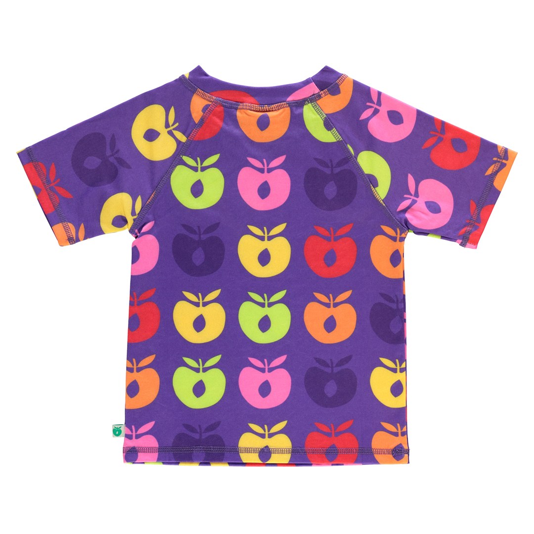 UV50-T-Shirt für Kinder mit Retro-Äpfeln