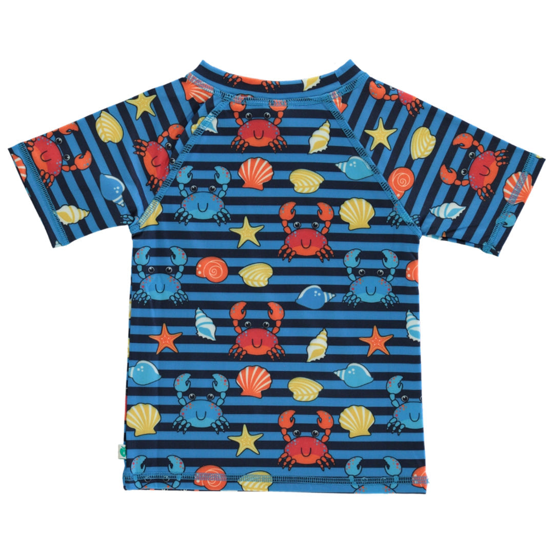 UV50-T-Shirt für Kinder mit Krabben