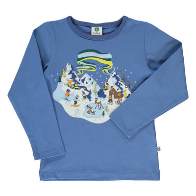 Langarmshirt mit Winterlandschaft