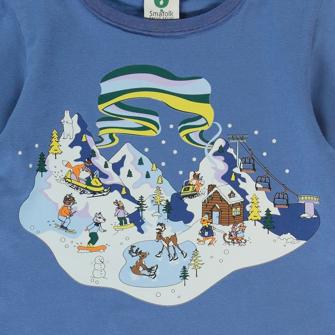 Langarmshirt mit Winterlandschaft