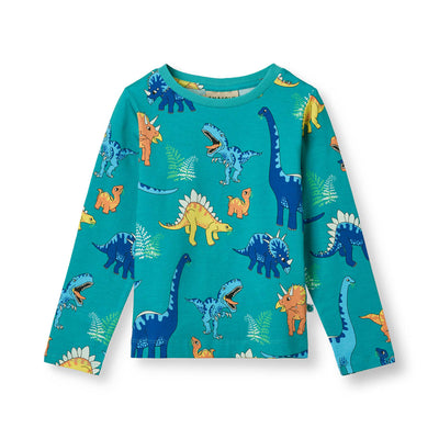 Langarmshirt mit Dinosauriern