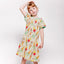 Kurzärmliger Kleid mit Eiscreme