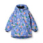 Winterjacke mit Vögeln und Blumen