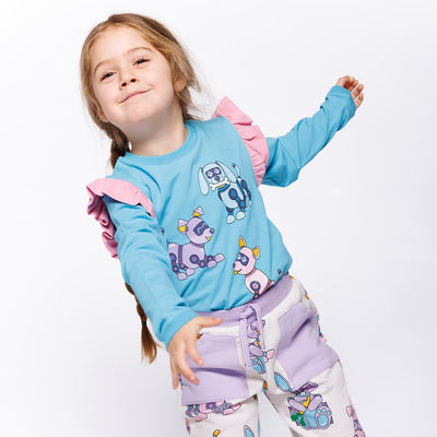 Regent Langarmshirt mit Roboterhunden