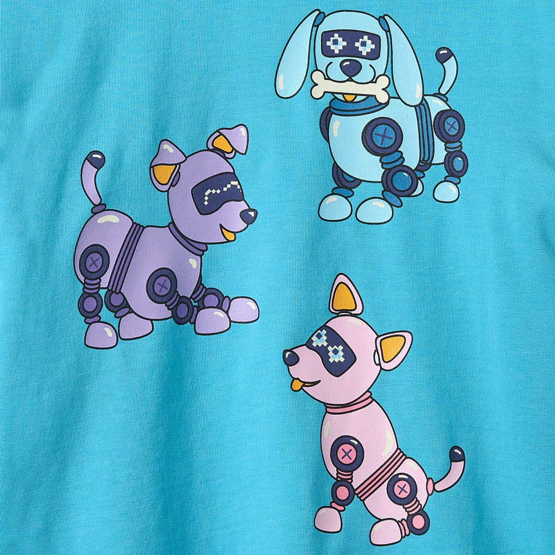 Regent Langarmshirt mit Roboterhunden