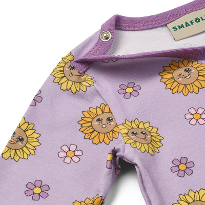 Elstar Langärmliger Baby Body mit Sonnenblumen