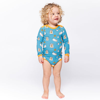 Elstar Langärmliger Baby Body mit Halloween-Haustier