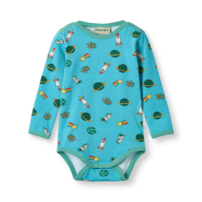 Elstar Langärmliger Baby Body mit dem Universum
