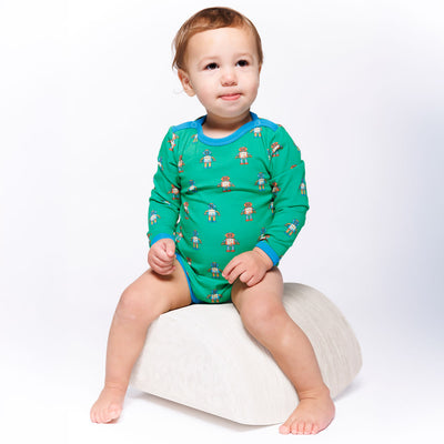 Elstar Langärmliger Baby Body mit Robotern
