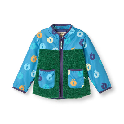 Nero Fleecejacke mit Äpfeln