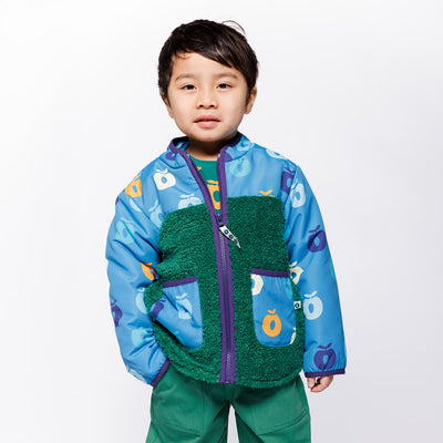 Nero Fleecejacke mit Äpfeln