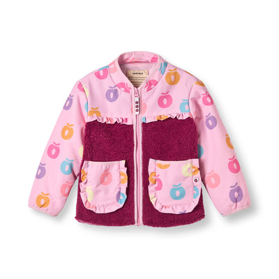 Nero Fleecejacke mit Äpfeln
