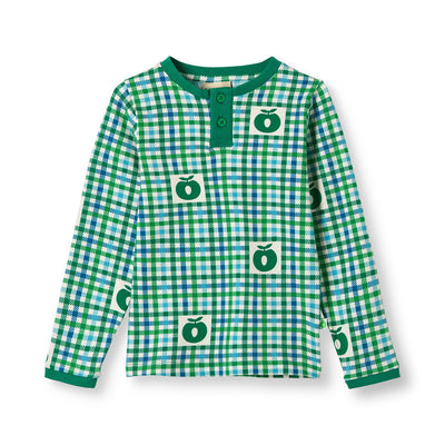 Wagener Langarmshirt mit Äpfeln