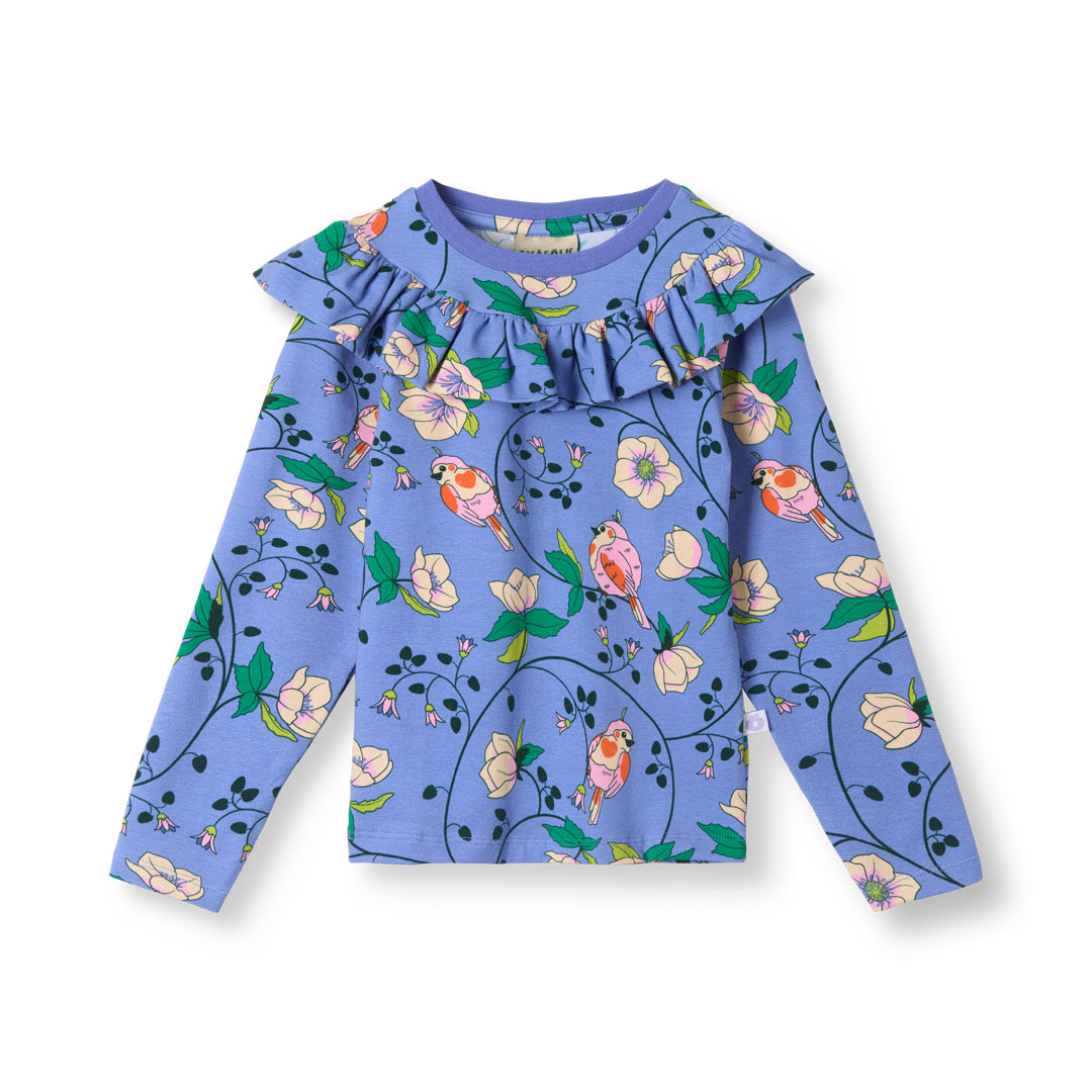 Pinova Langarmshirt mit Vögeln und Blumen