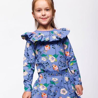 Pinova Langarmshirt mit Vögeln und Blumen