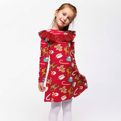 Pinova Kleid mit Weihnachtsdekorationen