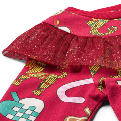 Pinova Kleid mit Weihnachtsdekorationen