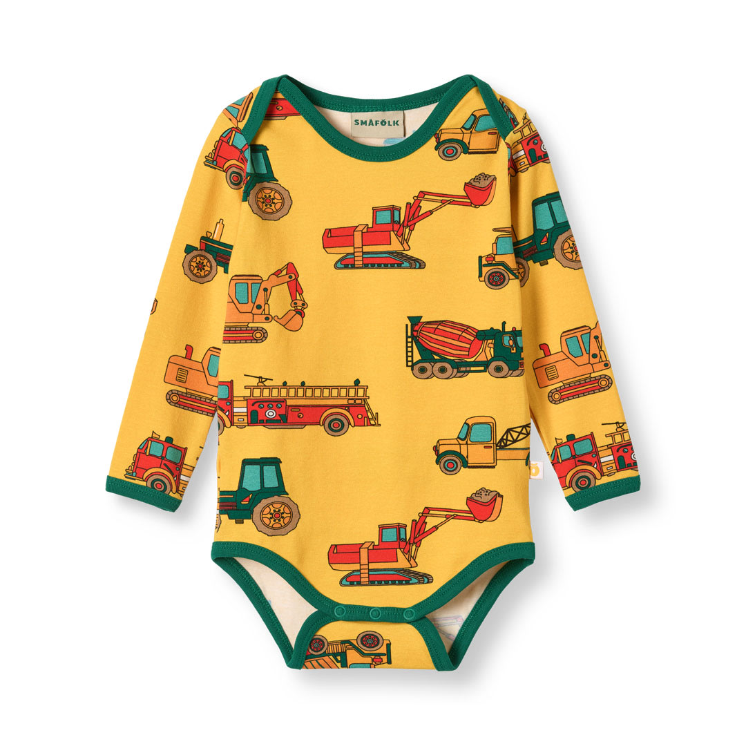Ulm Langärmliger Baby Body mit Fahrzeugen