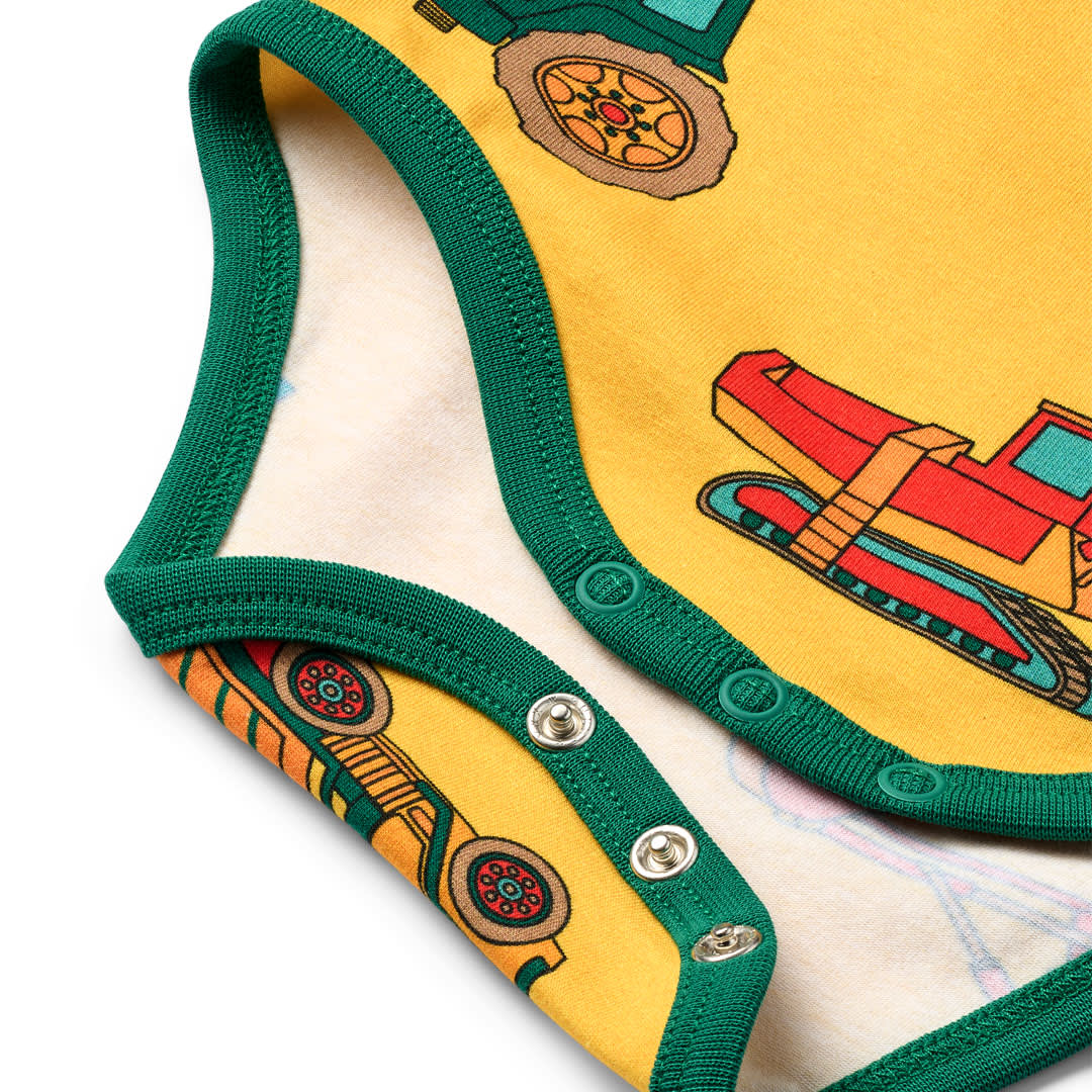 Ulm Langärmliger Baby Body mit Fahrzeugen