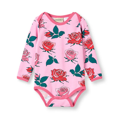 Ulm Langärmliger Baby Body mit Rosen