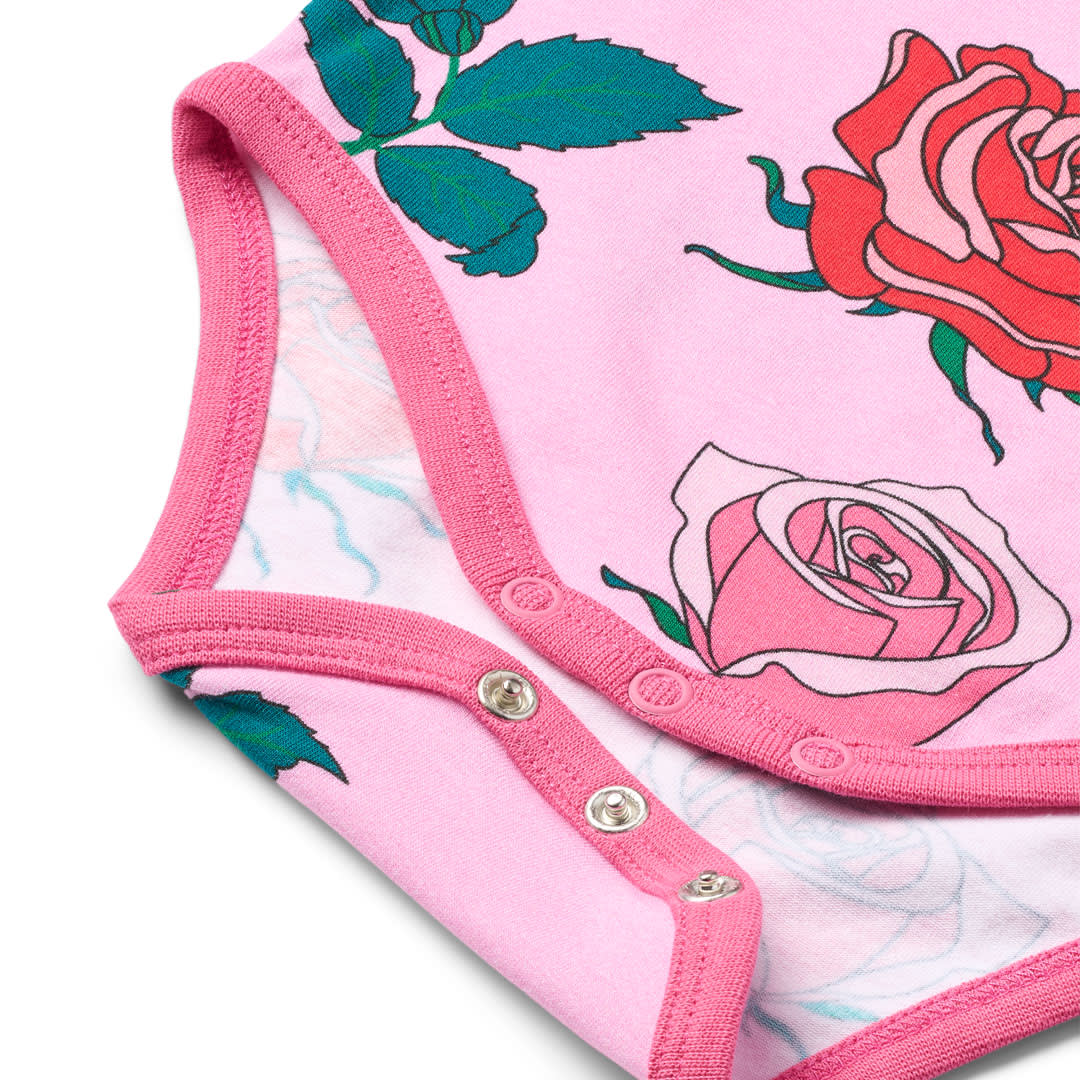 Ulm Langärmliger Baby Body mit Rosen