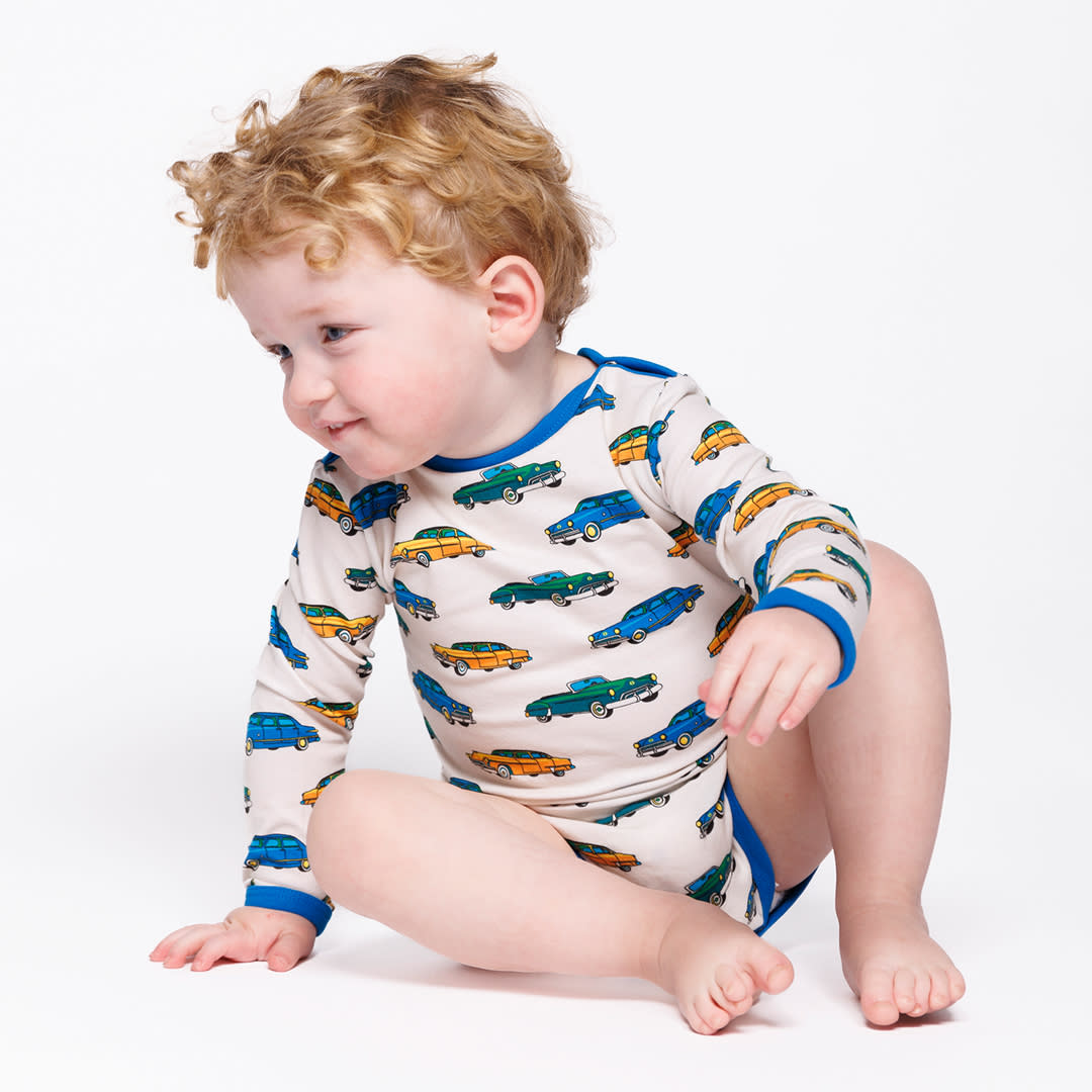 Elstar Langärmliger Baby Body mit Automotiv