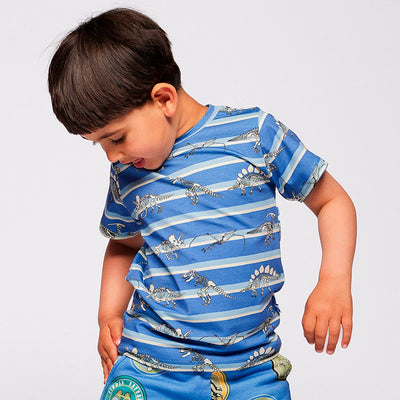 Gala T-Shirt mit Dinosauriern und Streifen