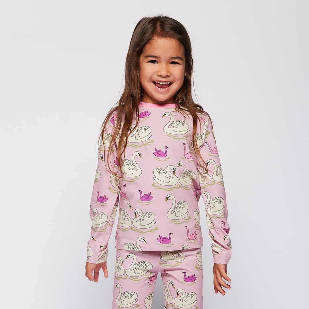 Gala Langarmshirt mit Schwänen