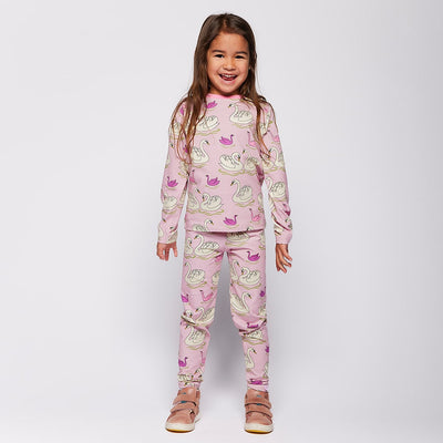 Gala Leggings mit Schwänen