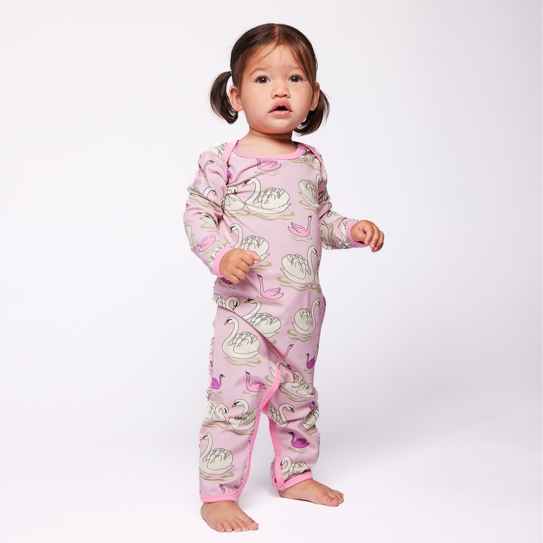 Ulm Langärmliger Strampler mit Schwänen