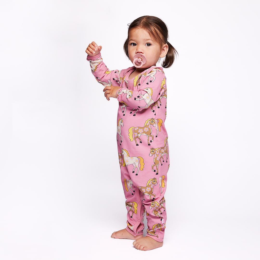 Ulm Langärmliger Strampler mit Pferden