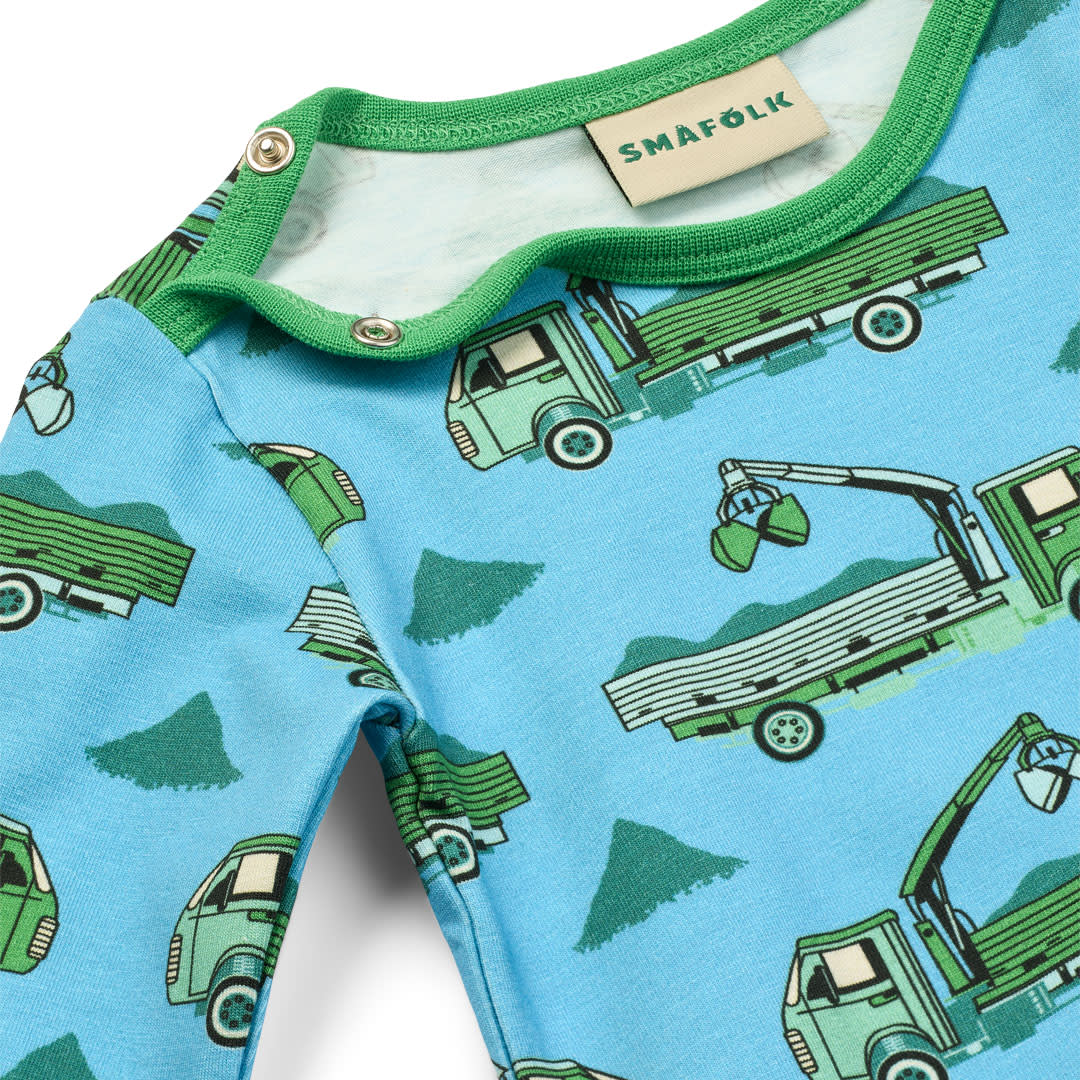 Elstar Langärmliger Baby Body mit Trucks