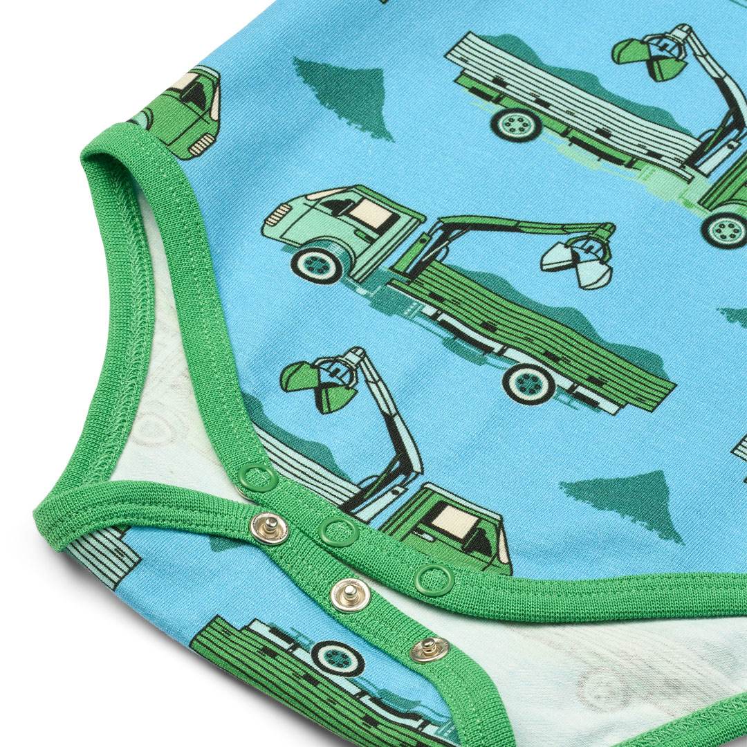 Elstar Langärmliger Baby Body mit Trucks