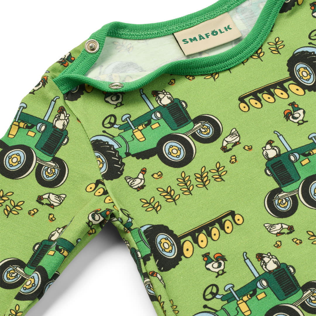 Elstar Langärmliger Baby Body mit Traktor
